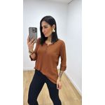 Blusa Selma Canelada 2 Caramelo