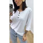Blusa Selma Canelada 2 Branca