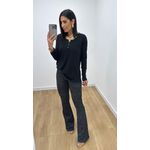Blusa Selma Canelada Preta