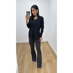 Blusa Selma Canelada Preta