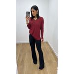Blusa Selma Canelada Vinho