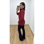 Blusa Selma Canelada Vinho
