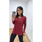 Blusa Selma Canelada Vinho