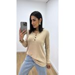 Blusa Selma Canelada Nude
