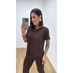 Conjunto Lorena Marrom