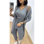 Conjunto Fernanda Cinza