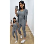 Conjunto Fernanda Cinza