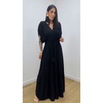 Vestido Tássia Liso Preto