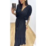 Vestido Tássia Liso Preto