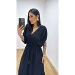 Vestido Tássia Liso Preto