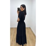 Vestido Tássia Liso Preto