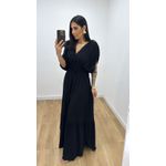 Vestido Tássia Liso Preto