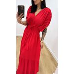 Vestido Tássia Liso Vermelho