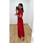 Vestido Tássia Liso Vermelho