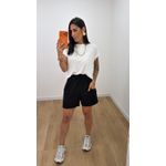 Short Linho Preto
