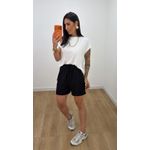 Short Linho Preto