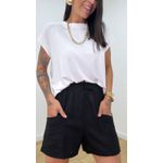 Short Linho Preto