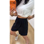 Short Linho Preto