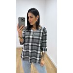 Blusa Selma Xadrez Preta