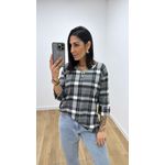 Blusa Selma Xadrez Preta