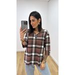 Blusa Selma Xadrez Marrom