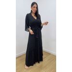 Vestido Talita Poá Preto
