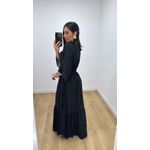 Vestido Talita Poá Preto