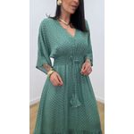 Vestido Talita Poá Verde
