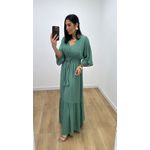 Vestido Talita Poá Verde