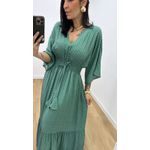 Vestido Talita Poá Verde