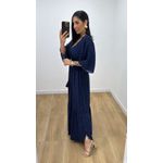 Vestido Talita Poá Azul