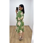 Vestido Ayla Folhagem Verde