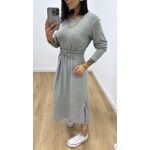 Vestido Bruna Cinza