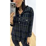 Camisa Emma Estampada Preta