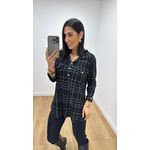 Camisa Emma Estampada Preta