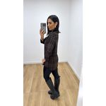 Camisa Emma Estampada Marrom