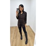 Camisa Emma Estampada Marrom