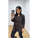 Camisa Emma Estampada Marrom