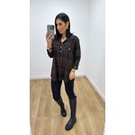 Camisa Emma Estampada Marrom