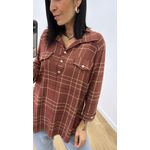 Camisa Emma Estampada Chocolate