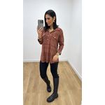 Camisa Emma Estampada Chocolate