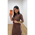 Conjunto Saia Kaly Marrom