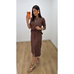 Conjunto Saia Kaly Marrom