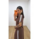 Conjunto Saia Kaly Marrom