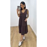 Vestido Aniele Marrom