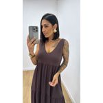 Vestido Aniele Marrom