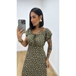 Vestido Rosa Verde Oliva