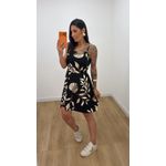 Macaquinho Laura Estampado Preto