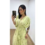 Vestido Tássia Estampado Verde