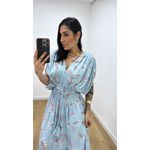 Vestido Tássia Estampado Azul Bebê